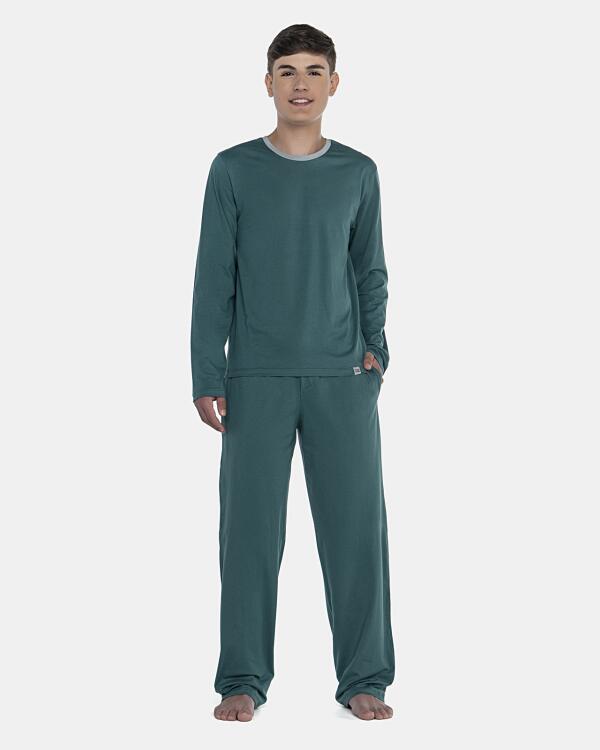 Pijama Masculino Adulto Manga Longa e Calça