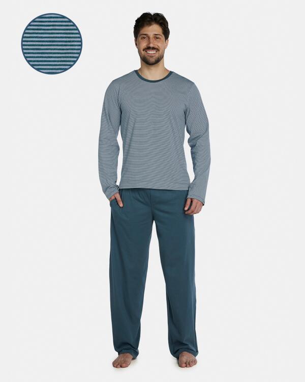 Pijama Masculino Adulto Manga Longa e Calça