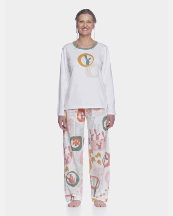Conjunto Feminino Adulto Manga Longa e Calça