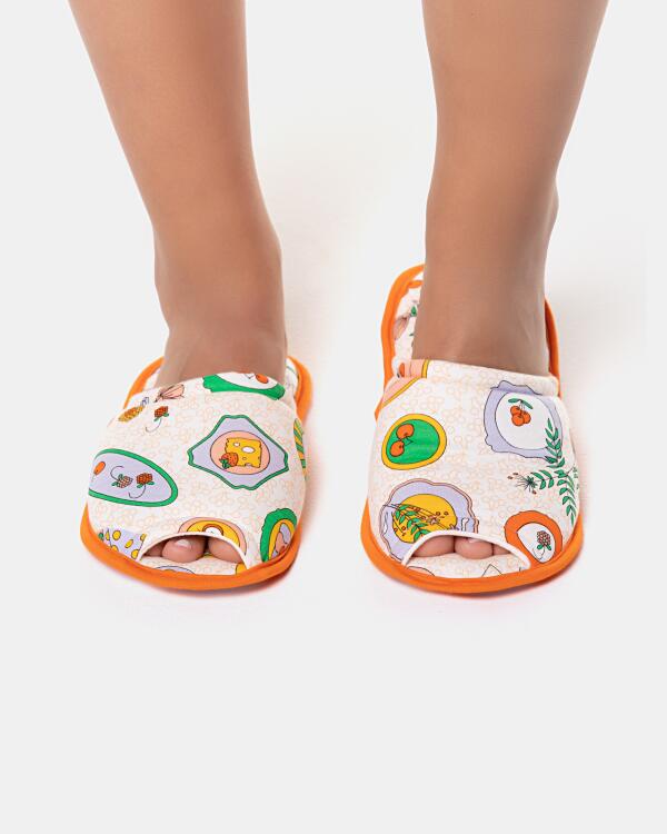 Pantufa com abertura adulto