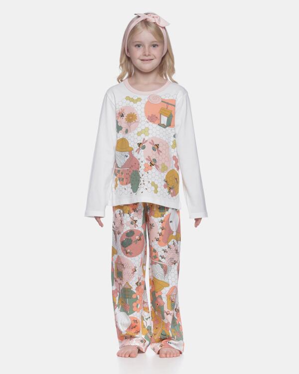 Pijama manga longa e calça