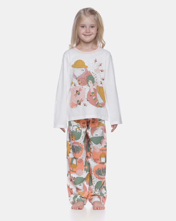 Pijama manga longa e calça 
