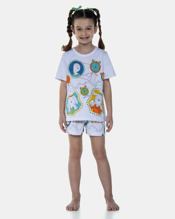 Pijama Manga Curta e Short