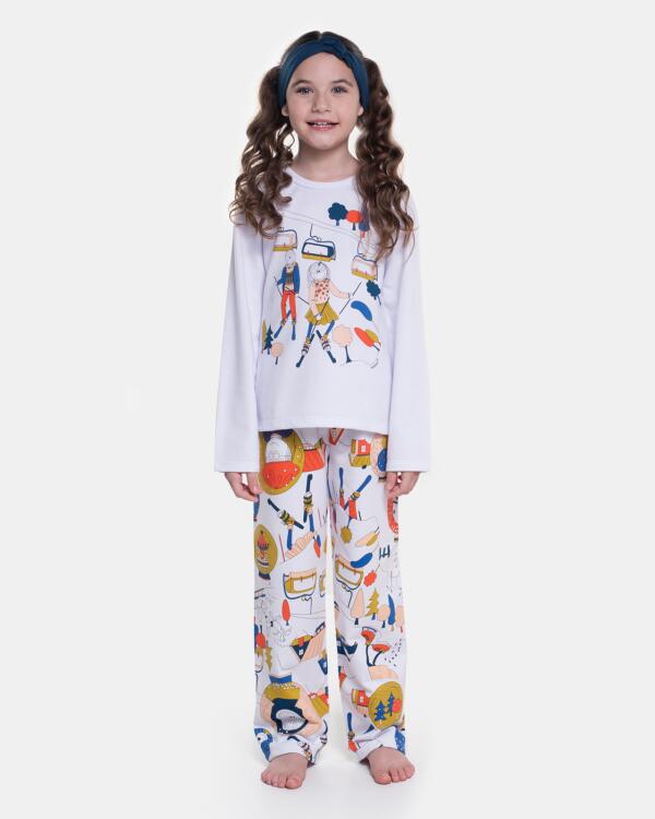 Pijama Manga Longa e Calça