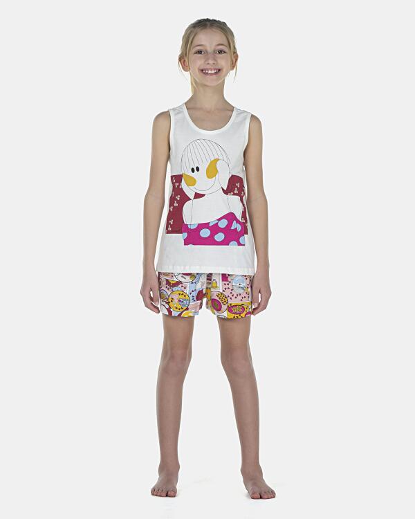 Pijama Feminino Kids Regata e Short