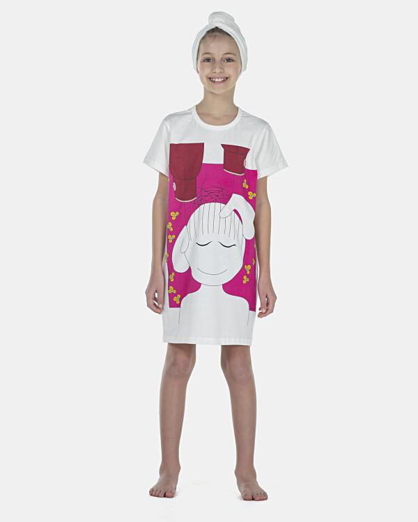 Camisão Feminino Kids Manga Curta
