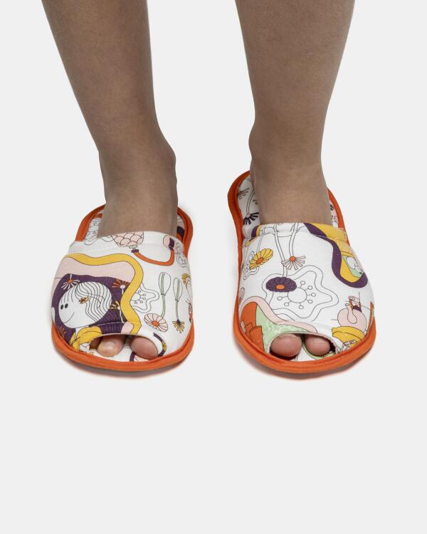 Pantufa Feminina Kids Com Abertura