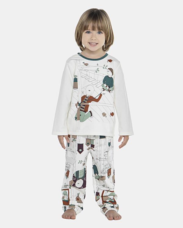 Pijama Masculino Baby Manga Longa e Calça Moletinho