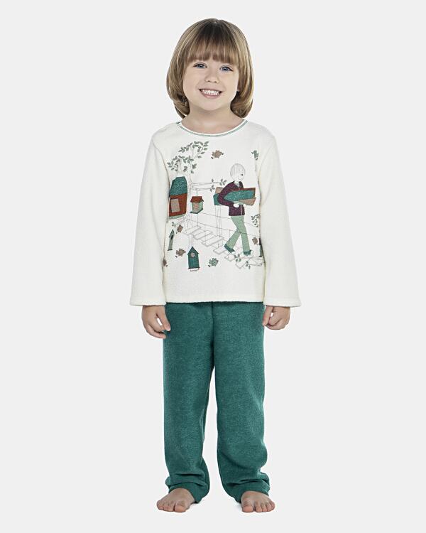 Pijama Masculino Baby Manga Longa e Calça Plush