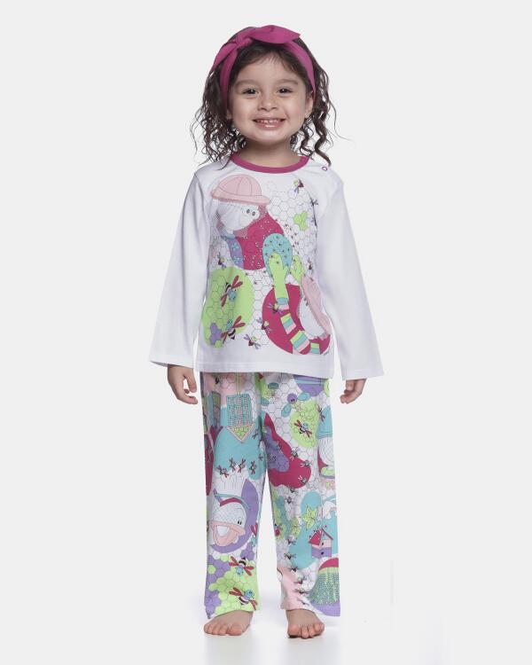 Pijama manga longa e calça