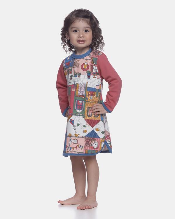 Camisão Feminino Baby Manga Longa