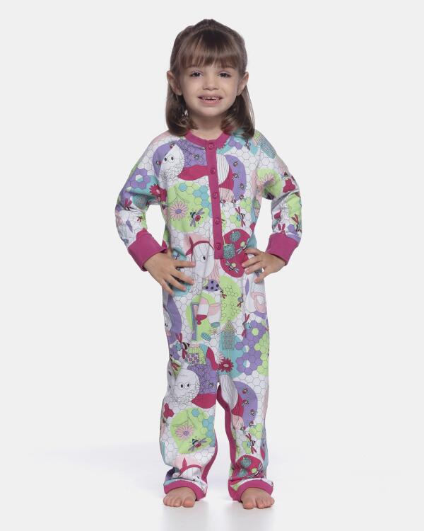 Macacão Feminino Baby Manga Longa