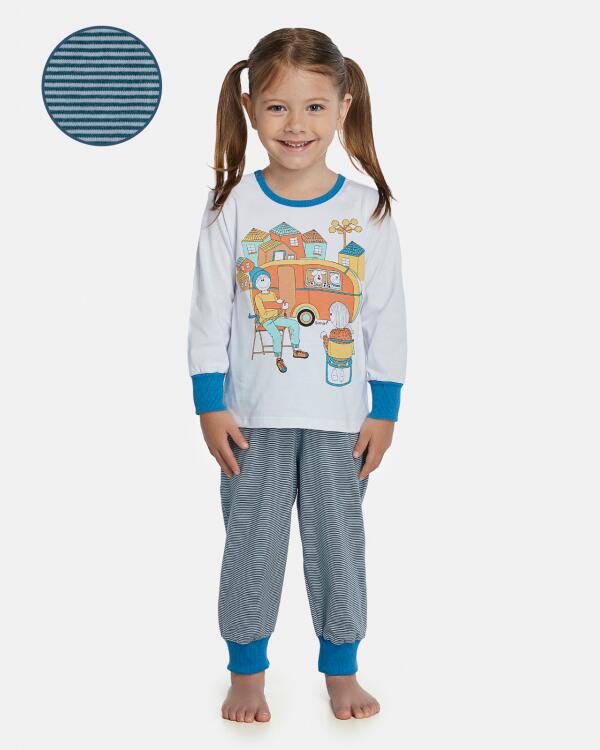 Pijama Unissex Baby Manga Longa e Calça