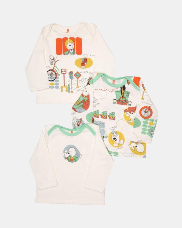 Kit Pagão Masculino Bebe Manga Longa