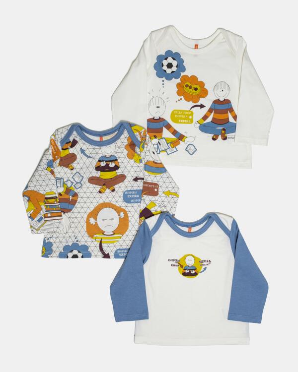 Kit Pagão Masculino Bebe Manga Longa