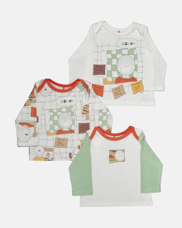 Kit Pagão Masculino Bebê Manga Longa