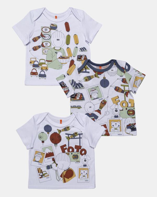 Kit Pagão Masculino Bebê Manga Curta