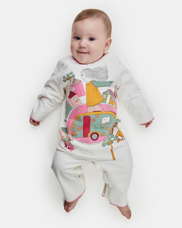 Macacão Feminino Bebe Manga Longa Moletinho