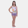 Pijama Curto Feminino Sonhart Regata alça Fina e short Lilás