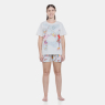 Pijama Feminino Blusa manga curta e short Estampado
