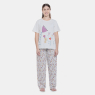 Pijama Feminino Sonhart clássico manga curta e calça Floral
