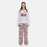 Pijama Feminino Longo Adulto Estampa Pat e Annie