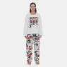 Pijama Longo Feminino Estampa Personagens  