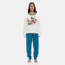 Pijama Sonhart Feminino Longo Tecido Plush Estampado