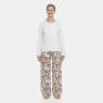 Pijama Feminino Blusa Manga Longa e Calça Floral