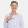 Pijama Feminino Longo Blusa Botões e Calça Floral