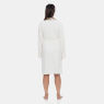  Roupão Sonhart Atoalhado Feminino Manga Longa Transpasse Creme