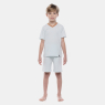 Pijama Sonhart Infantil Masculino Liso Manga Curta e Bermuda