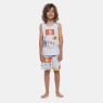 Loja Online Sonhart | Pijama Infantil Masculino Regata e Bermuda Estampada