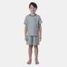 Pijama Masculino Infantil manga curta e short Azul 