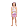 Pijama Infantil Feminino Regata alça Fina e short Liso