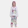 Pijama Feminino Infantil manga longa e calça Estampa Pat e Bill