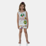 Sonhart Loja Online | Conjunto de Pijama Feminino Infantil Regata e Short Pat e Ted