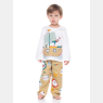 Pijama Masculino Infantil manga longa e calça Estampada