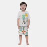 Pijamas Sonhart | Pijama Infantil Masculino Manga Curta e Bermuda Estampada
