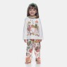 Pijama Infantil Feminino manga longa Tic-Tac e calça Bill e Pat