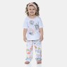 Pijama Infantil Feminino Blusa Manga Curta e Calça Pat e Annie