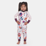 Comprar Pijama Macacão Feminino Infantil manga longa Botões Estampado