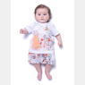 Pijama Bebê Menina manga curta e short  Estampado