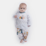 Pijama Bebê Menina manga longa e calça Estampada