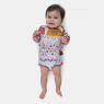 Kit Body Manga Longa Para Bebê Menina Pat e Annie