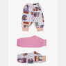 	 Kit Mijão Longo Sonhart Bebê Menina Estampados 3 Peças