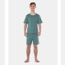 Pijama Masculino Adulto manga curta e short Verde