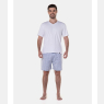Pijama Masculino manga curta e short Xadrez      