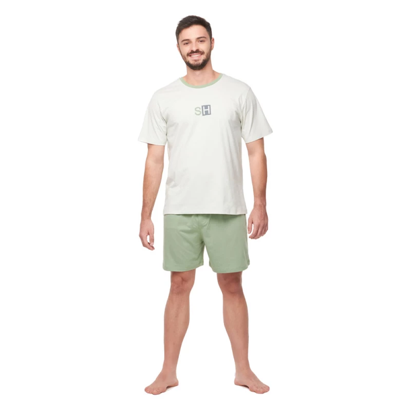 Conjunto Masculino Adulto Manga Curta e Short