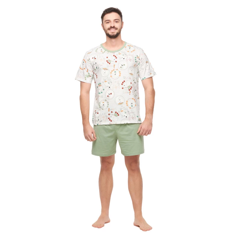 Conjunto Masculino Adulto Manga Curta e Short
